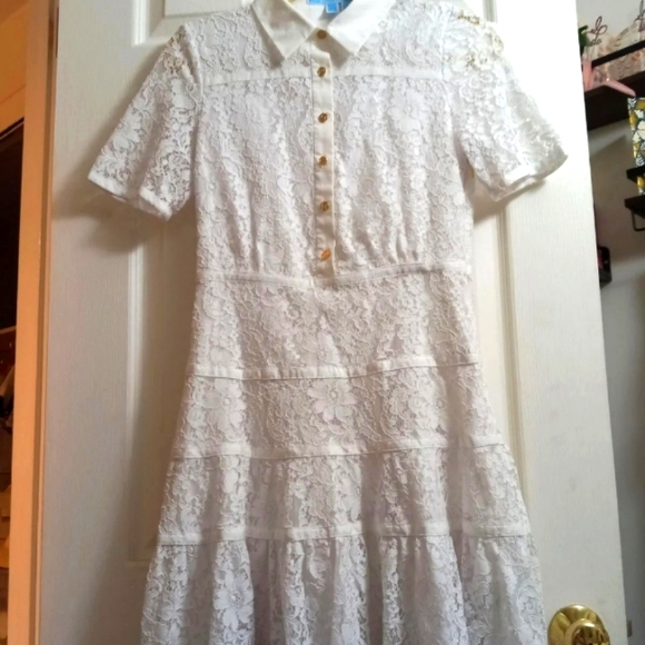 Draper James Meadow Lace Shirt Dress - Picture 6 of 6